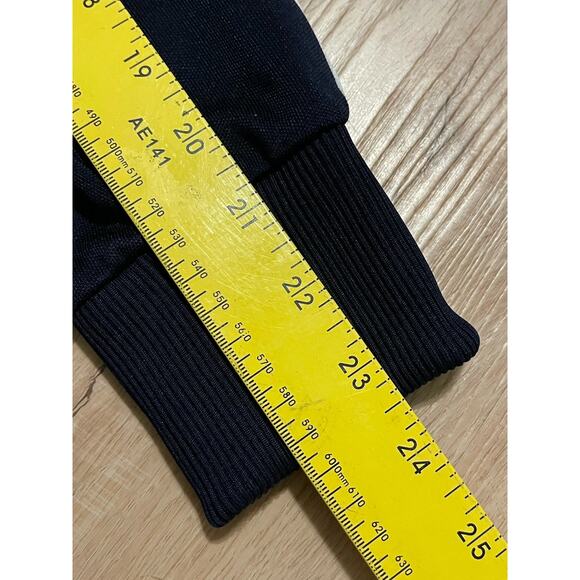 Lacoste Navy Blue Track Jacket Women's 32 US XS Full Zip Paris White Stripe - Picture 9 of 11